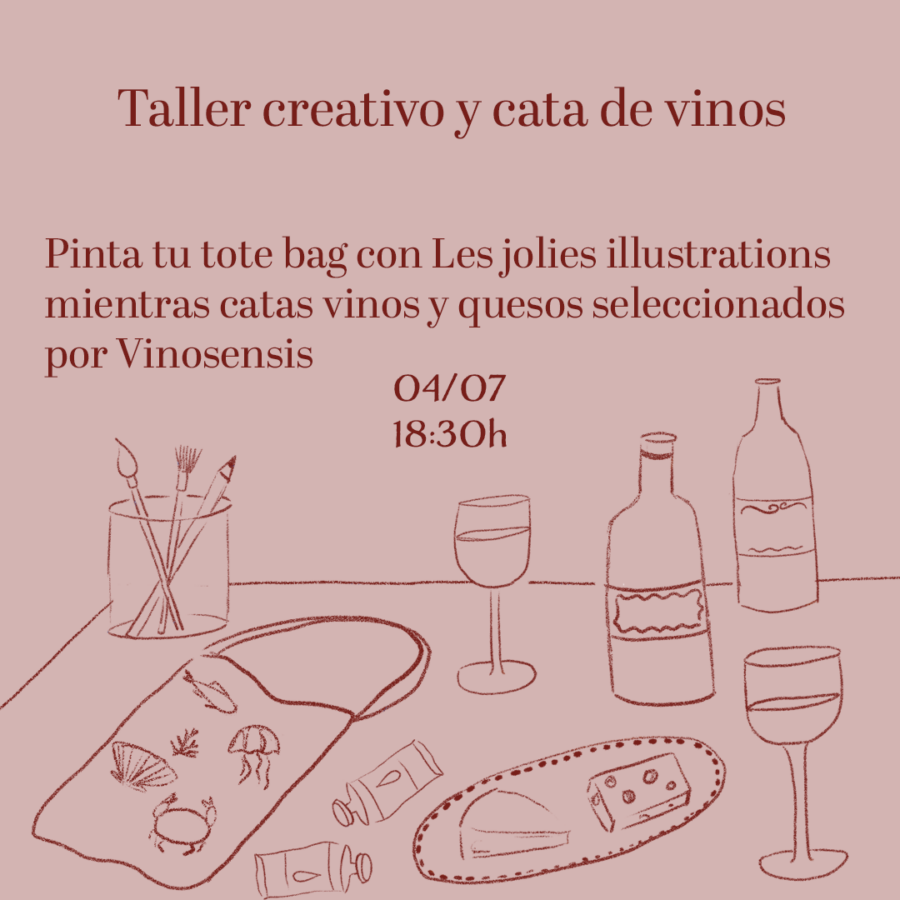 Cata de vino con taller creativo