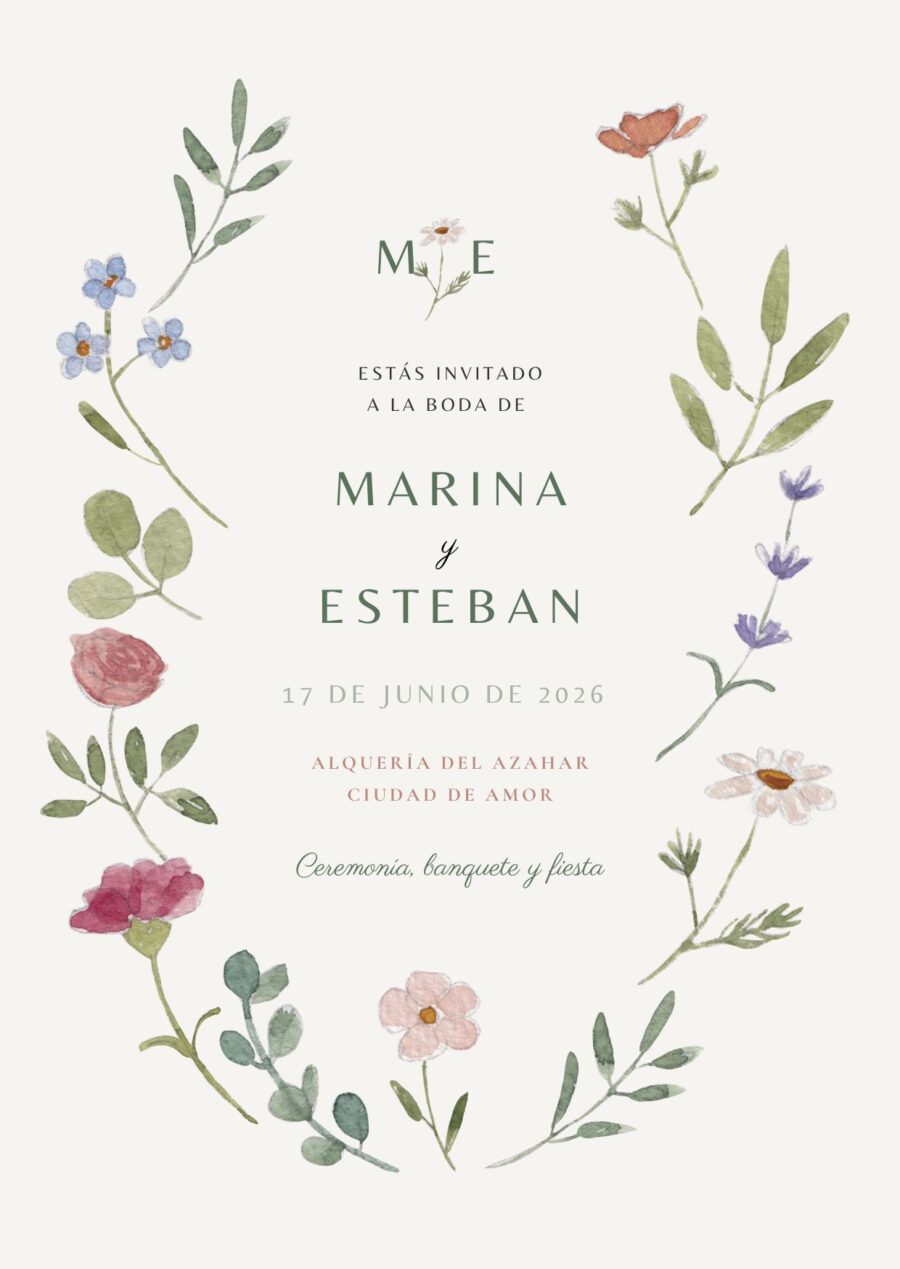 Invitación romántica